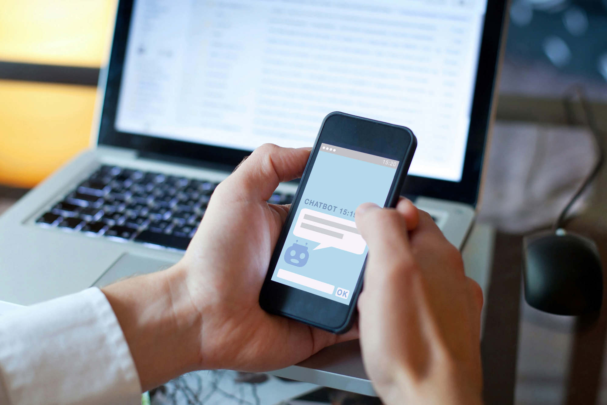 robôs no atendimento