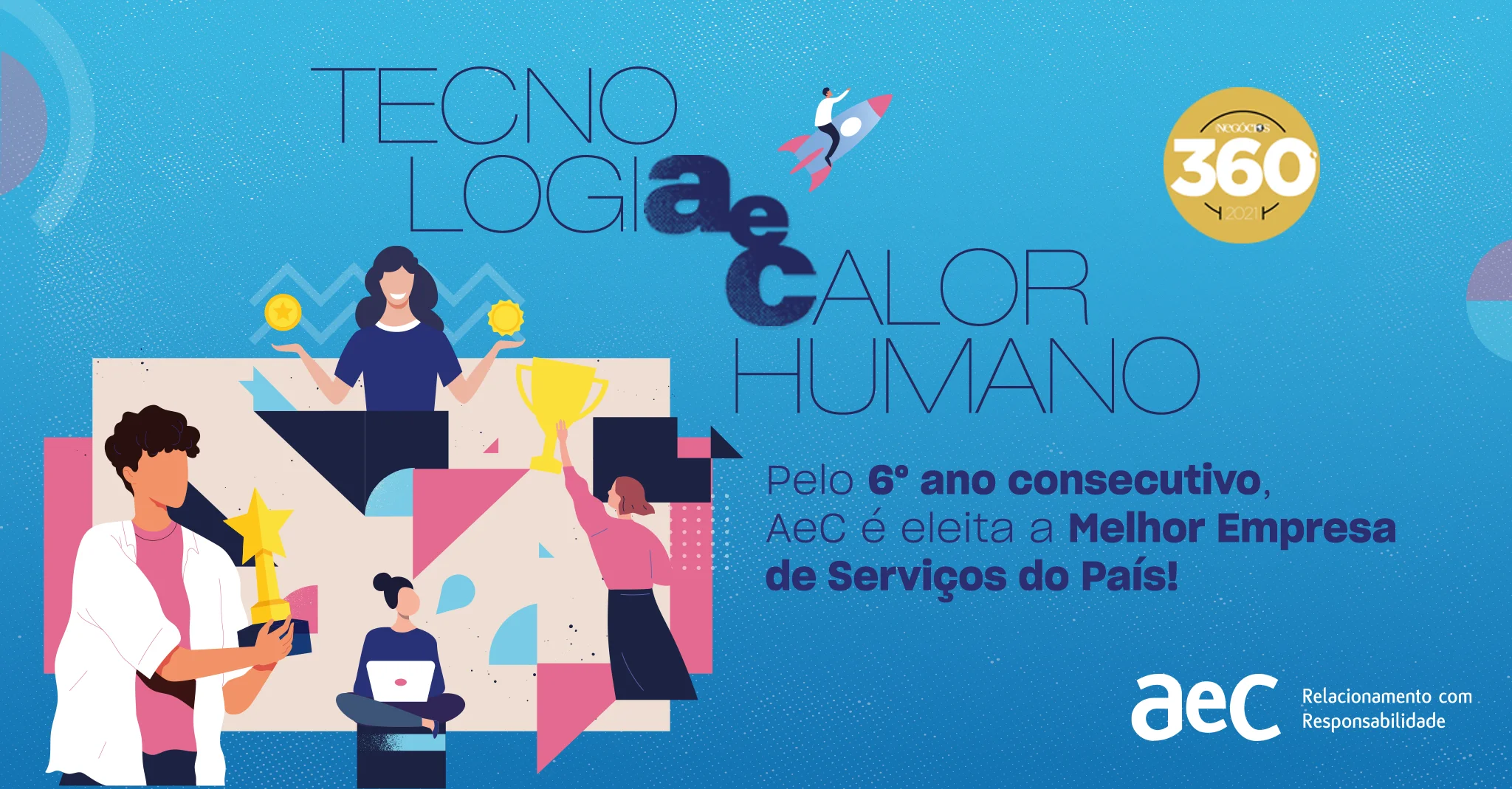 AeC recebe Prêmio de Melhor empresa de Serviços do País pelo 6º ano consecutivo