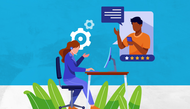 Atendimento no setor bancário